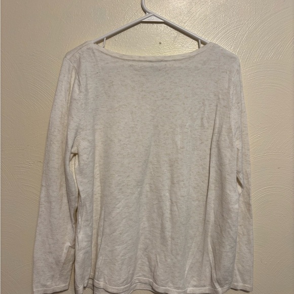 Chico's Off-White Crew Neck Sweater - Picture 8 of 8